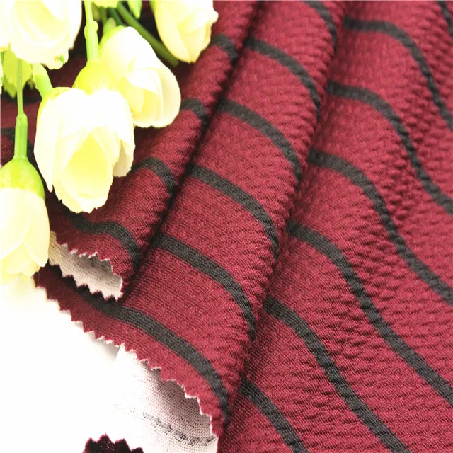 Cheap Price Soft Handle Polyester Spandex DTY Rice Jacquard Bowknot Print Knitted Fabric Child