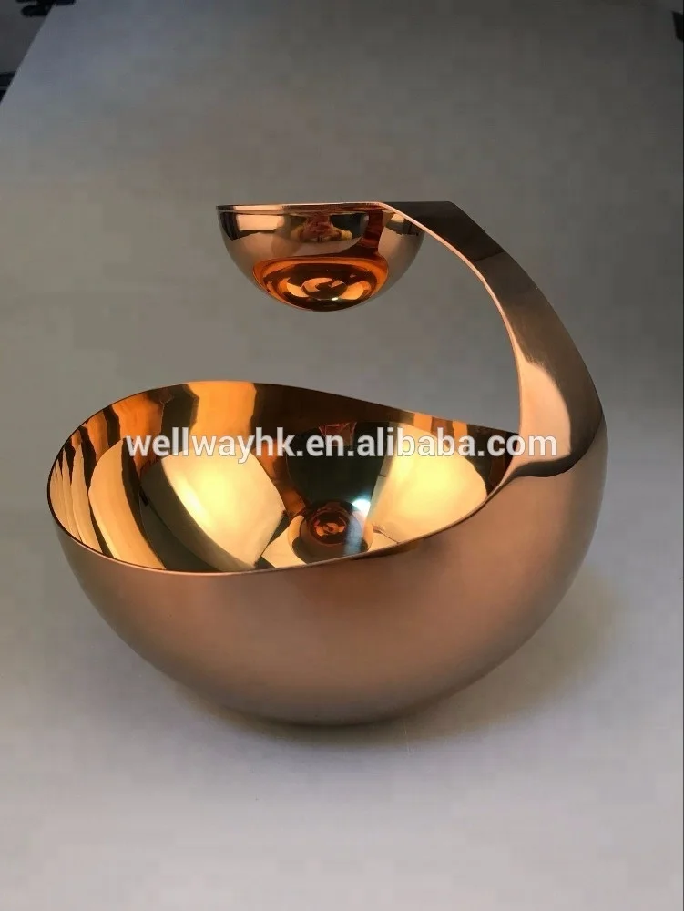 Stainless Steel Chip And Dip Bowl,Snack Bowl with dip bowl,PVD coating