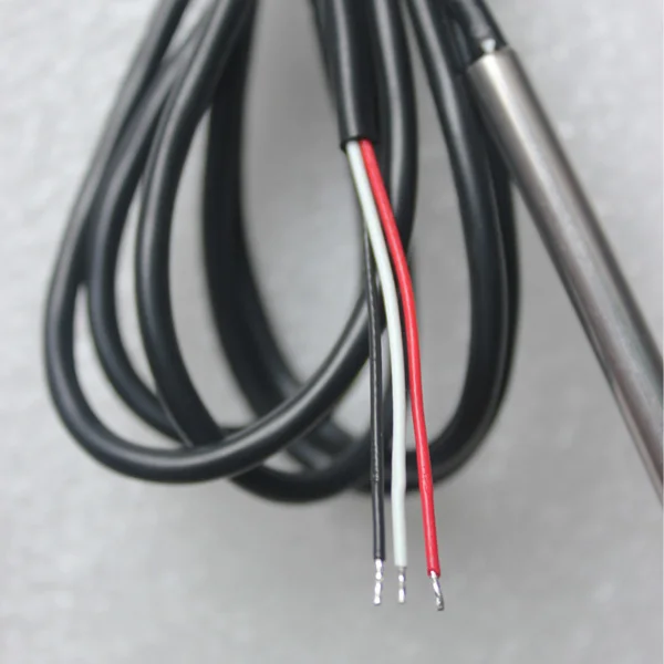 Silicon cable 3 wire fish tank temperature probe