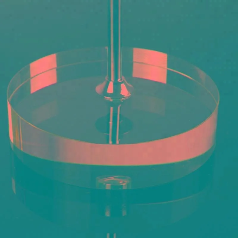 Wholesale Fashion Single Y-shaped table desk flag with Crystal glass base stand for souvenir