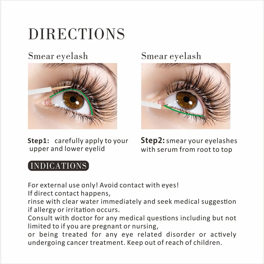 Customized Easy to Apply lash serum Eyelash Growth Serum
