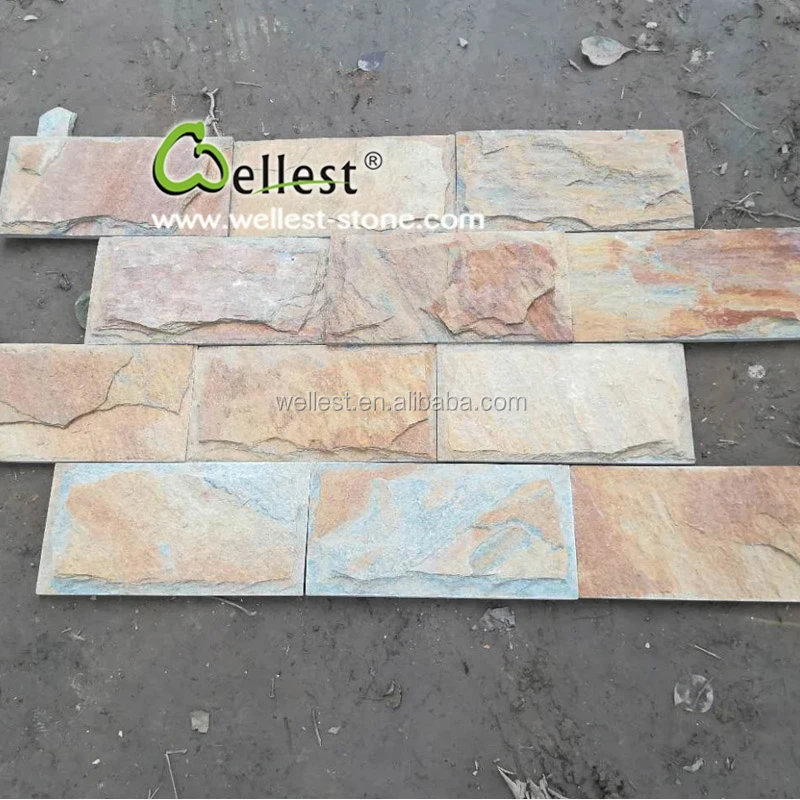 
Natural Quartzite Mushroom Stone Tile and Corner for facade 