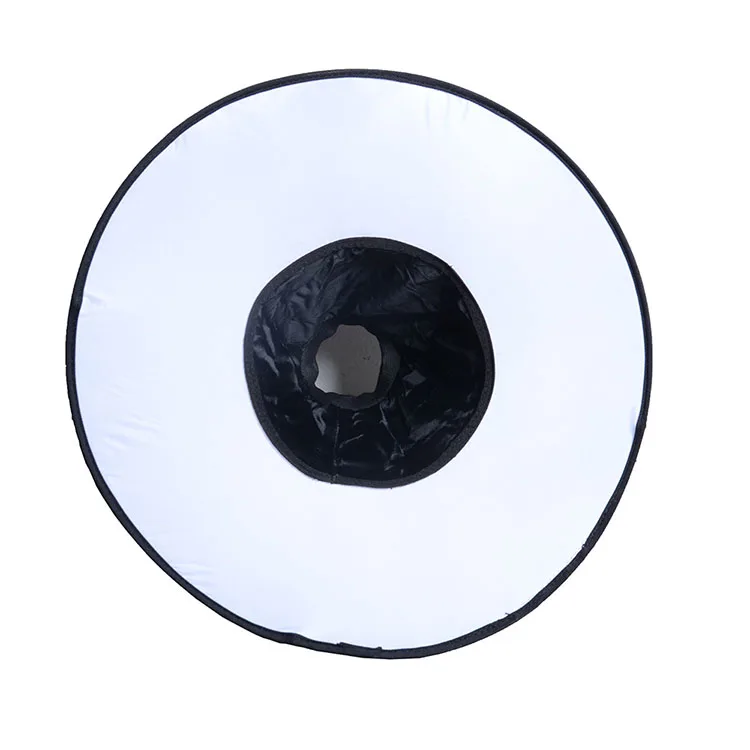 
45cm Round Style Macro Portrait SpeedLite Flash Light Foldable Diffuser Softbox 