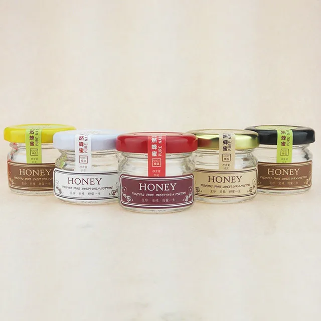 2023 hot selling wholesale price food grade 25ml small glass jar for honey and jam