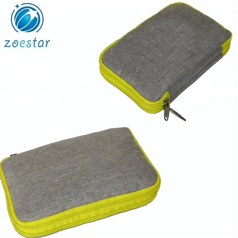 Two Compartments Passport Bag Travel Organizer Card Ticket Holder Wallet