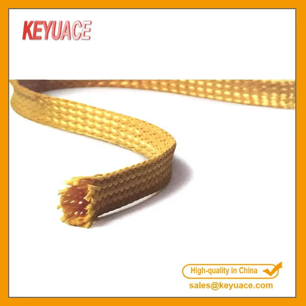 КФЛ Износостойкие Волокна Kevlar Плетеные Sleeving For Wire and Cable