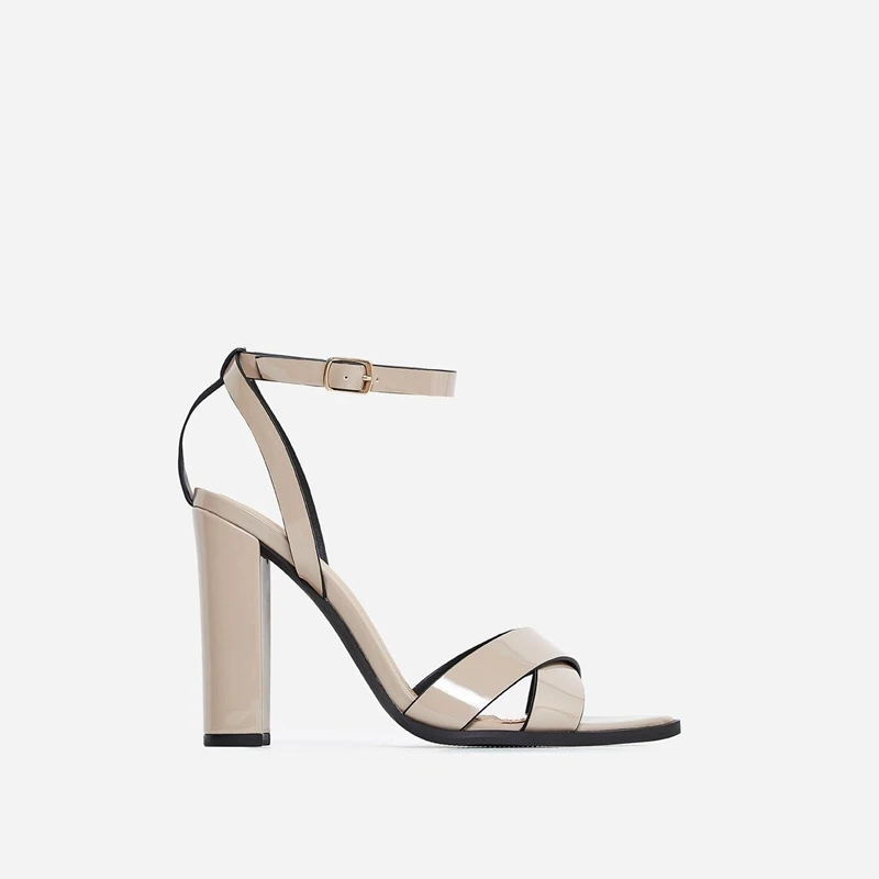 Genuine leather Italian luxury shoes party women high heel sandals