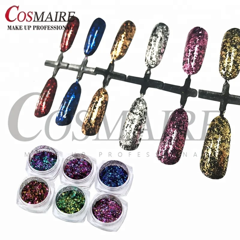 Nail Art Decoration Fireworks Effect Foils Flakes Laser Powder