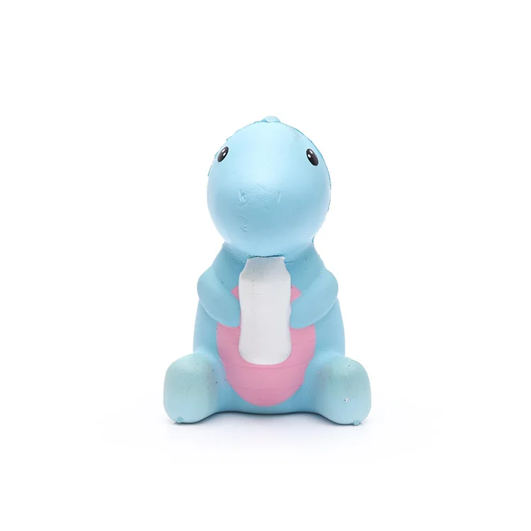 Custom Design kawaii scented PU soft dinosaur animal toy