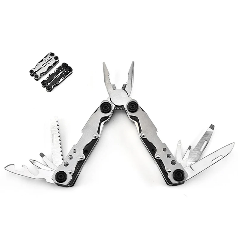 
COG Stainless Steel Multi Pocket Tool Gift For Men Perfect For Survival, Camping, Fishing Multitool Plier Set 