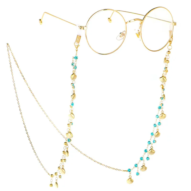 Оптовая продажа, аксессуары для солнцезащитных очков на заказ, цепочка для очков со стразами