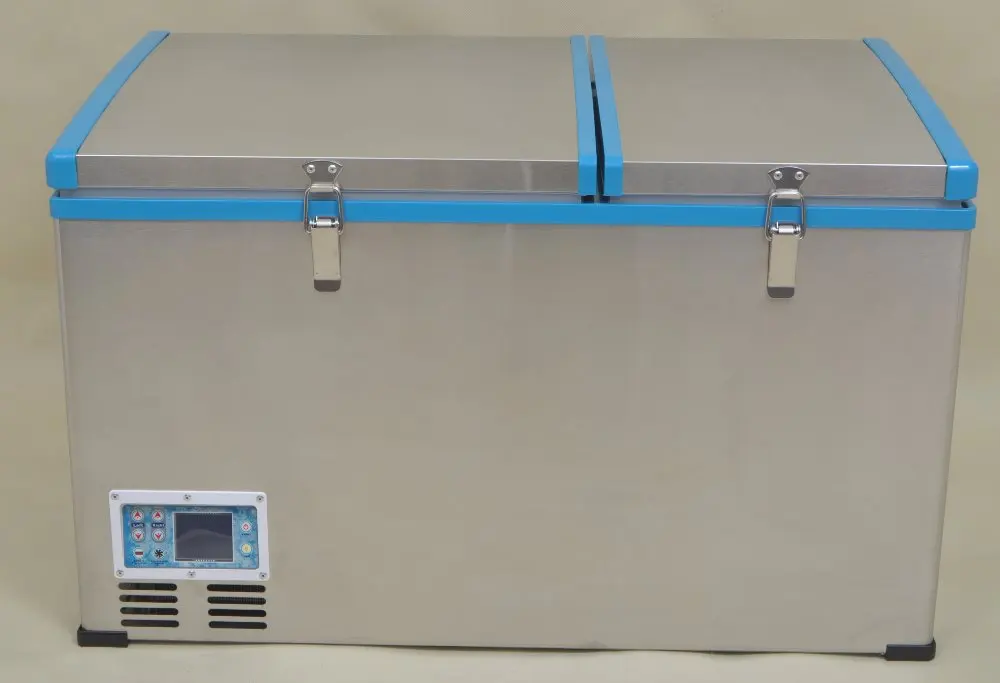 Автомобильный портативный 80L холодильник с морозильной камерой холодильник мини портативный солнечный автомобиль холодильник