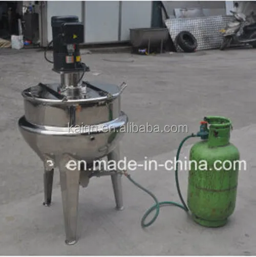 Sesame Paste 300L Gas Heating Jacketed Cooking Pot