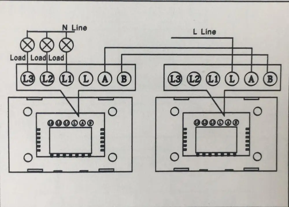 Cnskou US standard smart home switch black and white switch 3 gang 2 way wall switch