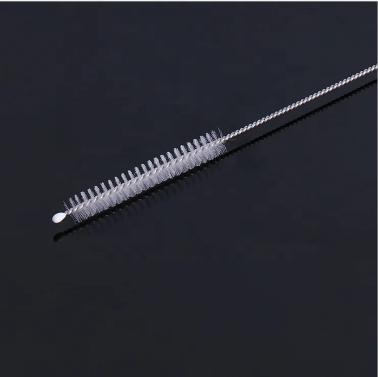 Hot sale Stainless Steel Cleaning Brushes Nylon Straw Cleaners For Drinking Pipe