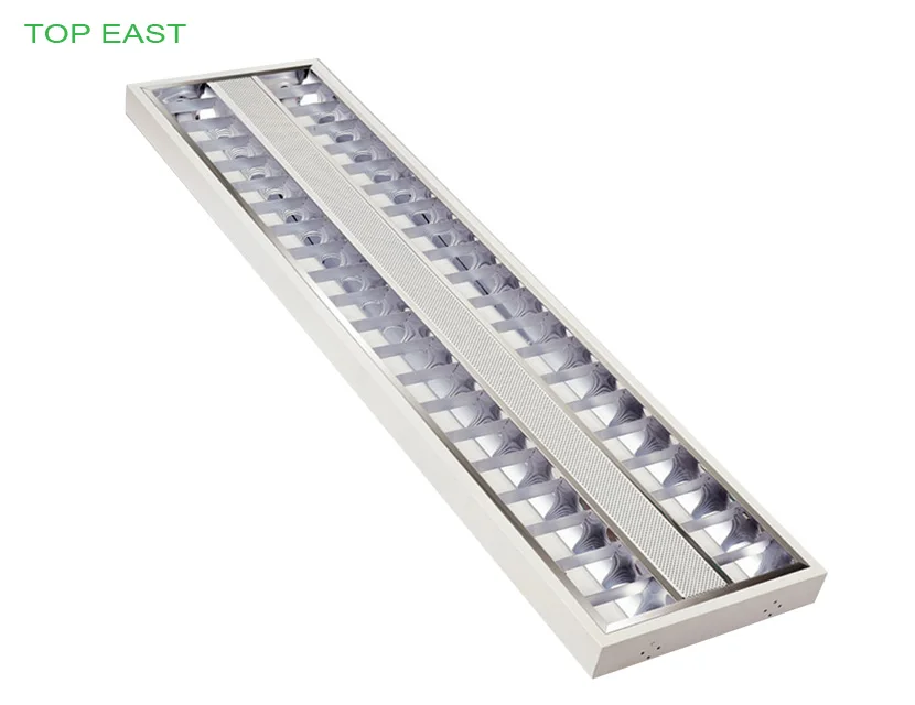 2*28 Вт 4ft 1200x300 мм Led T5/T8 двойной трубки свет держатель, алюминий жалюзи свет