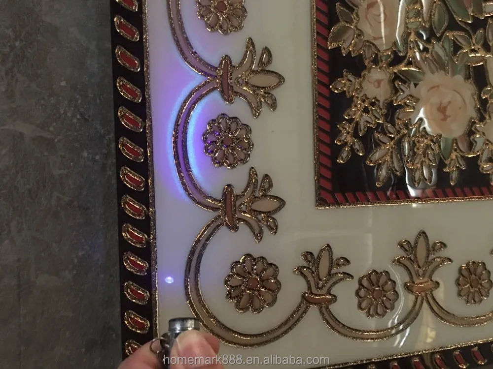 Polished Golden Crystal Porcelain Floor Carpet Tile for Living Room