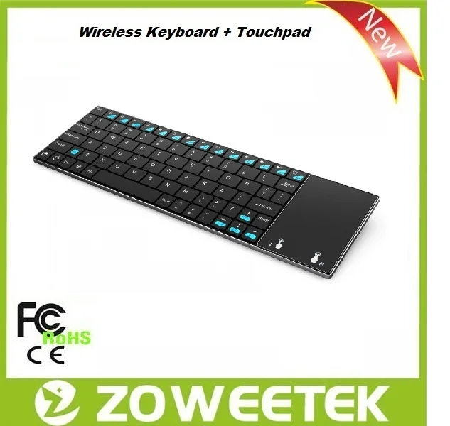 Горячая распродажа беспроводная клавиатура для андроид Box TV с multi-тачпад