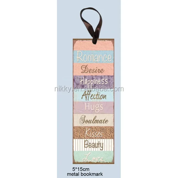 
Decorative small gift boo mark, custom design souvenir metal book mark 