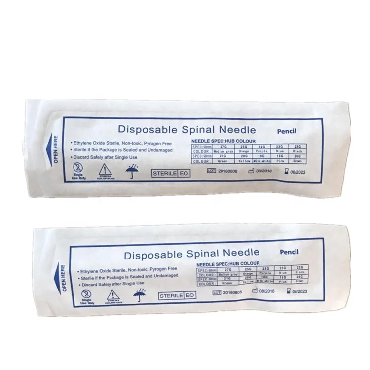 
Disposable Spinal needle quincke tip or pencil point tip 