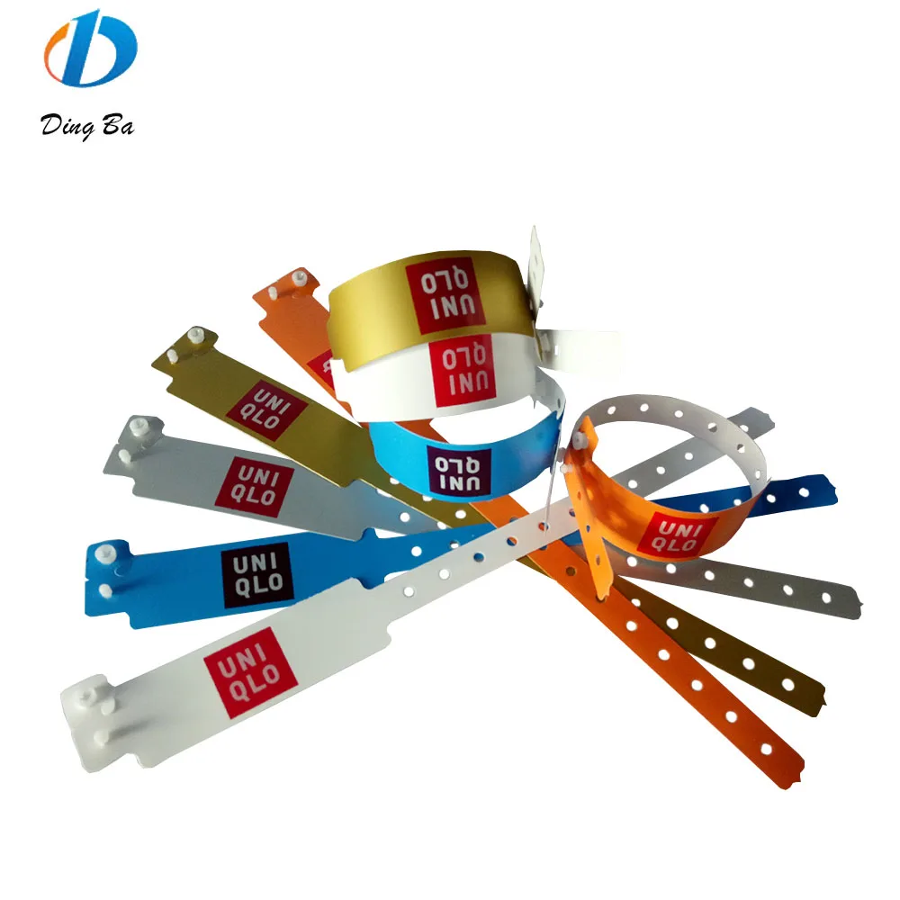 New Product Water Resistance Composite Paper  Hard Plastic Bracelet / Wristbands Tickets For VIP with RFID nfc chip
