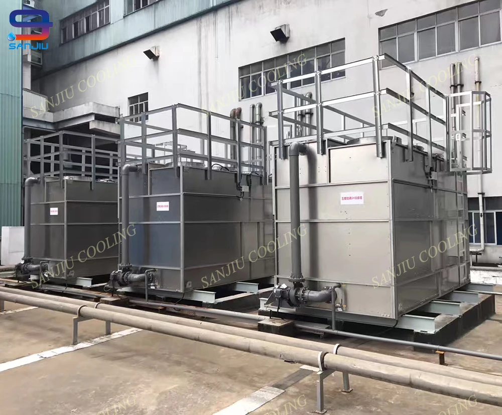Stainless Steel Closed Cooling Tower with Ladders and Safety Guard