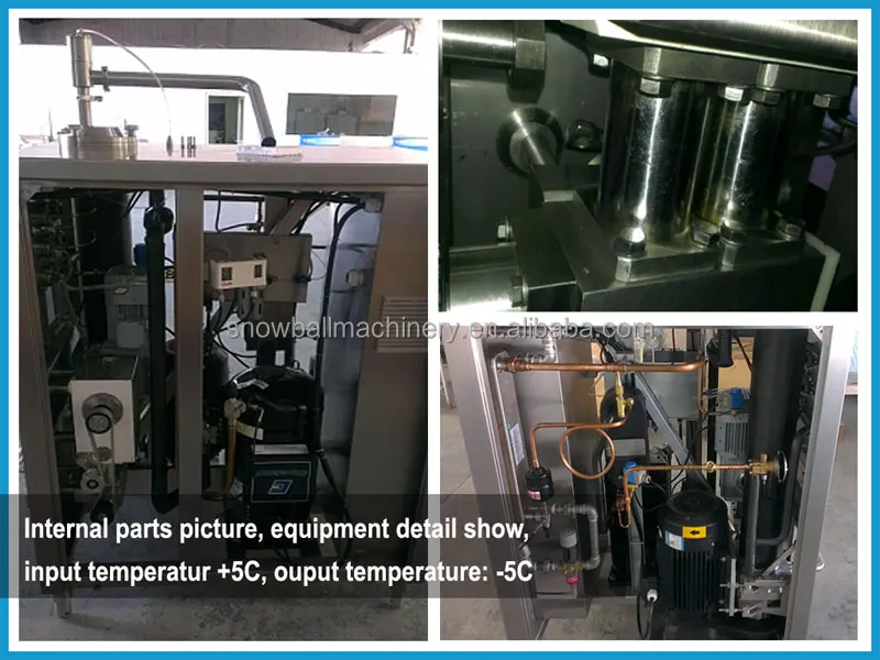 Cream Batch Freezer Continues Machine