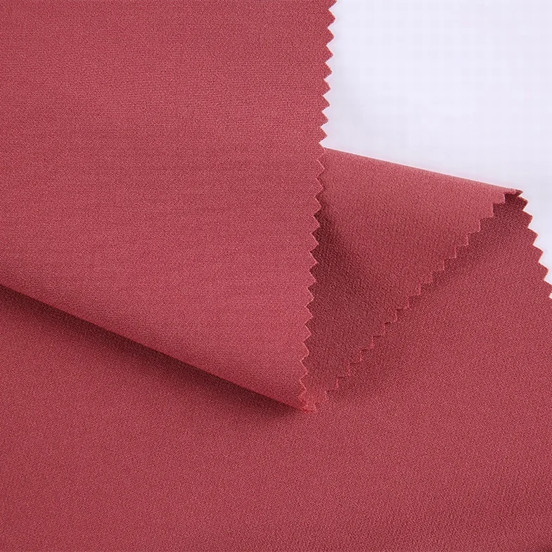 High quality Plain dye color barbie 95% polyester 5%spandex 4 way stretch fabric for dress