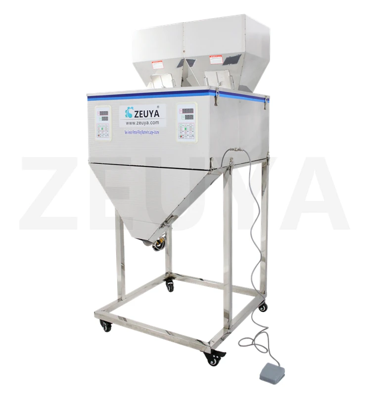 10-5000G 2 Stations Vibration Partical and Powder Quantity Weighting and Filling Machine