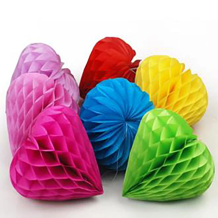 
Wholesale Handmade Pompoms Tissue Balls Paper Craft Honeycomb Ball 