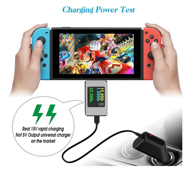 2017 New Item Smatree Car Charger for Nintendoes Switches