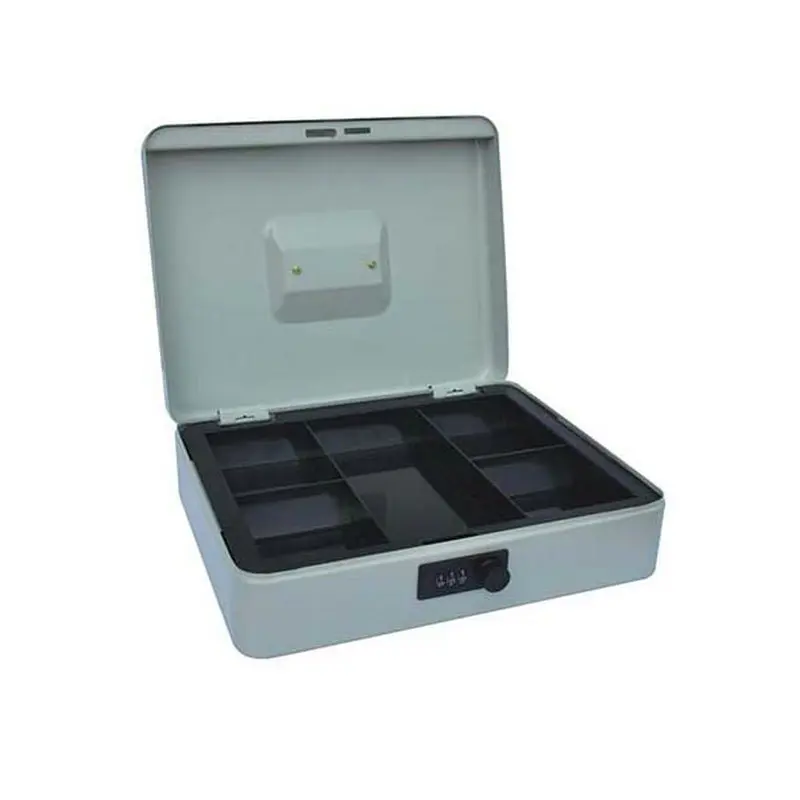 High profit margin products Medium Cash Box with Money Tray Small Safe Lock Box with Key
