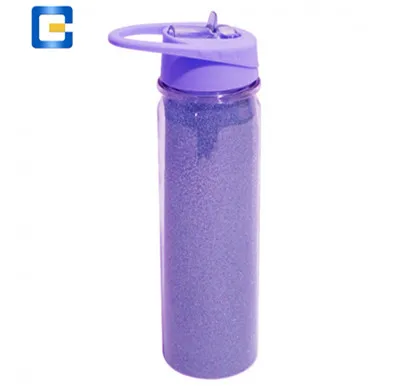 Прозрачная стеклянная/пластиковая бутылка для воды с двойными стенками