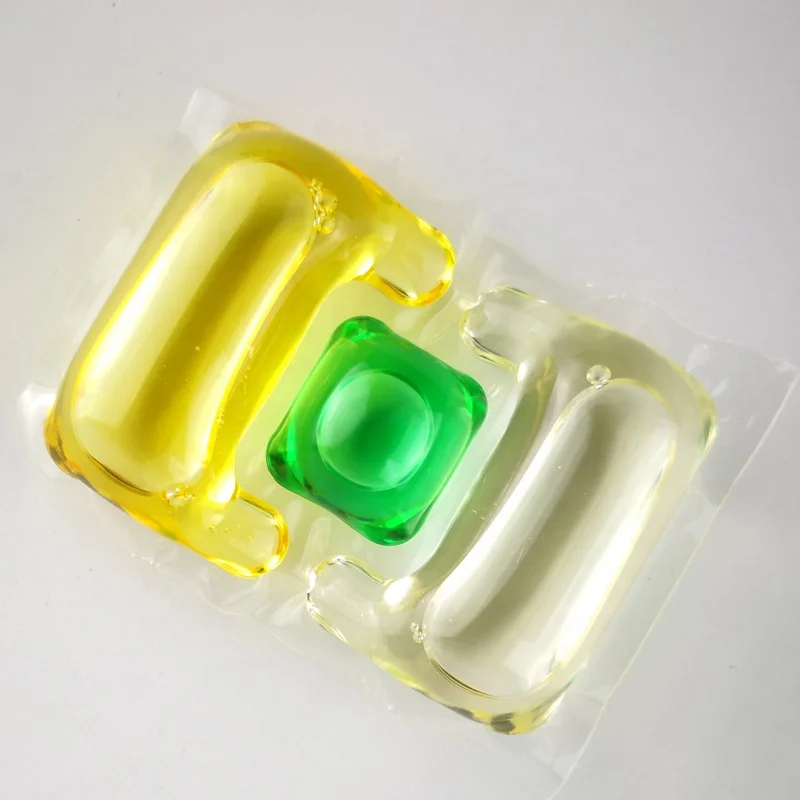 Hot Sale High Efficiency Water Soluble Laundry Detergent Liquid Pod, 3 in 1 laundry detergent pods