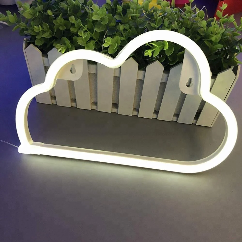 Custom Personalized home art decorative warm white LED cloud neon decor light as perfect gift Neon Lights neon sign