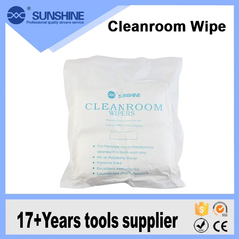 Factory Direct Supply Non-Dust Cleaning Cloth, White Lint Free Cleanroom Esd Antistatic Cloth