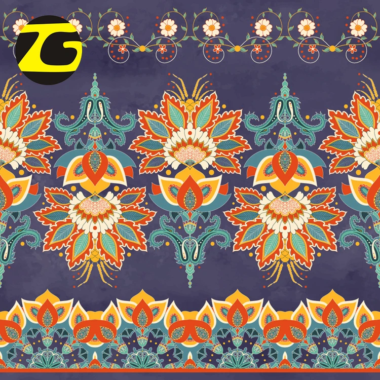 Chinese textile wholesale 12mm digital printed watered silk fabric for party dress