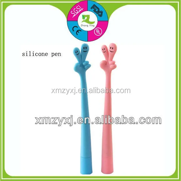 promotional gifts hand shaped colorful silicone finger pen