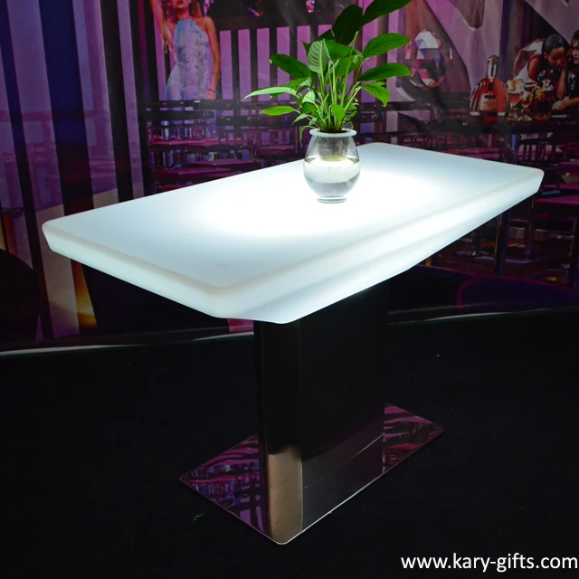 Event Party Popular Glowing Banquet Desk LED Dining Table