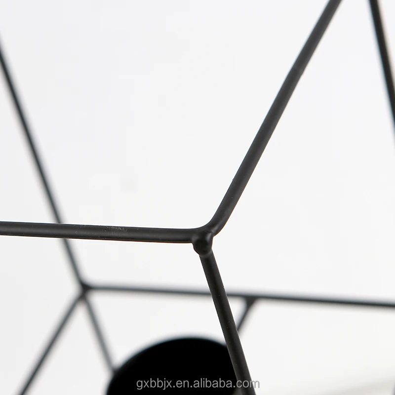 Wholesale Handmade Decorative Geometric Square Metal Tea Light Display TableTop Canterpiece Wedding Favors Candle Holder