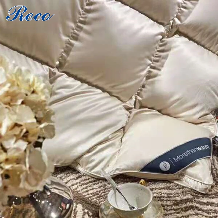 Real silk cotton 95% white goose down quilt
