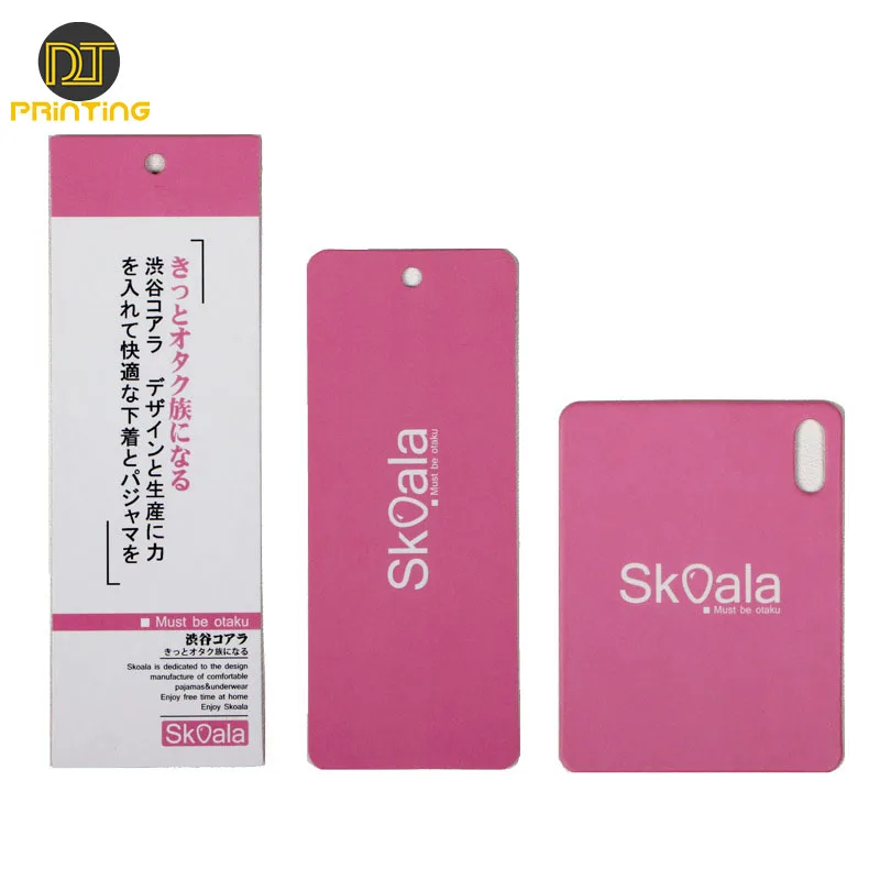 Free Design Custom Logo Hang Tags for Clothing Paper Black Offset Printing Garment Shoes Bag Suitcase Accessories Printed