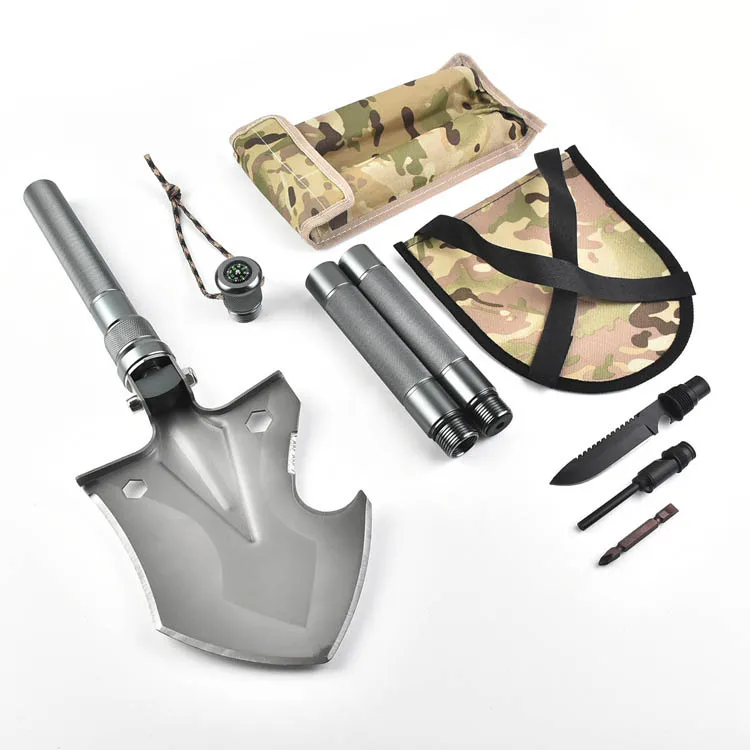 Лидер продаж, съемная Складная Многофункциональная стальная Лопата COG для кемпинга и выживания