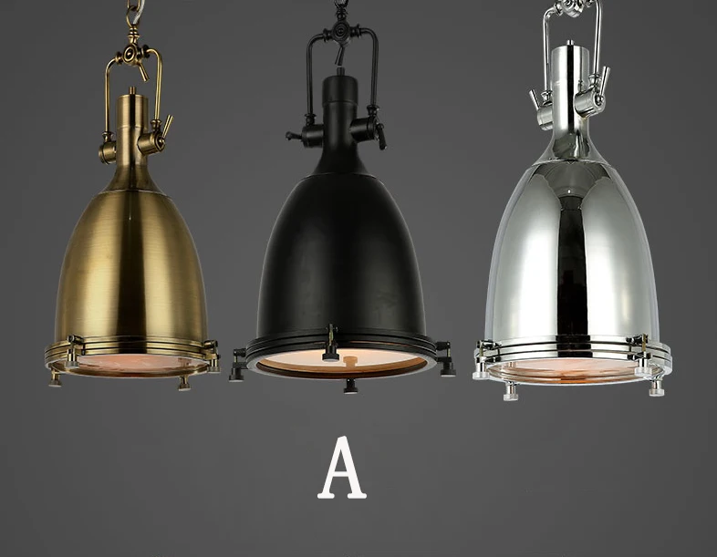 Simig lighting E27 holder Retro industrial creative design American metal loft pendant lamp for dining restaurant
