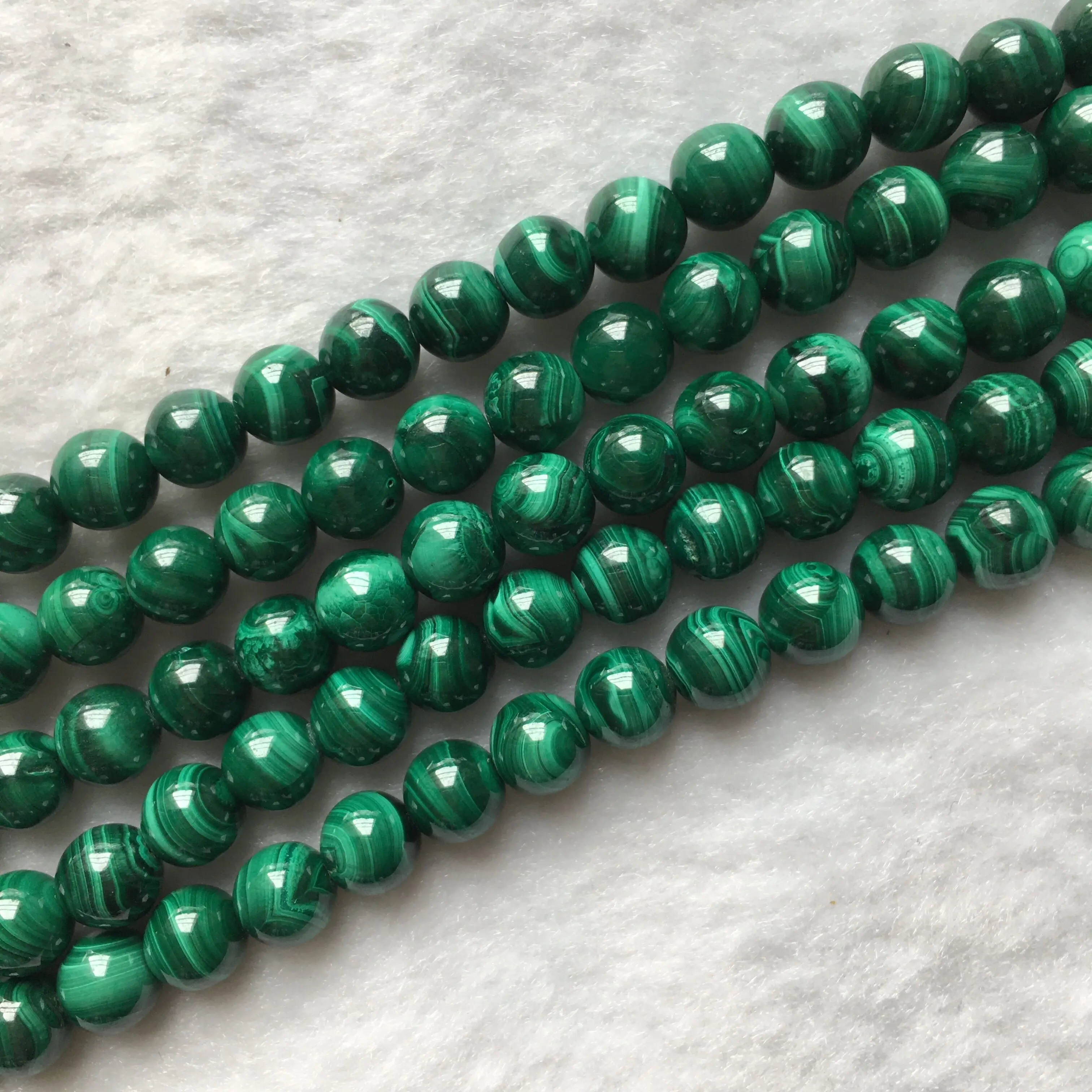 Made In China Best Sell 10mm Round Malachite Green Natural Stone Beads For Gemstone Jewelry