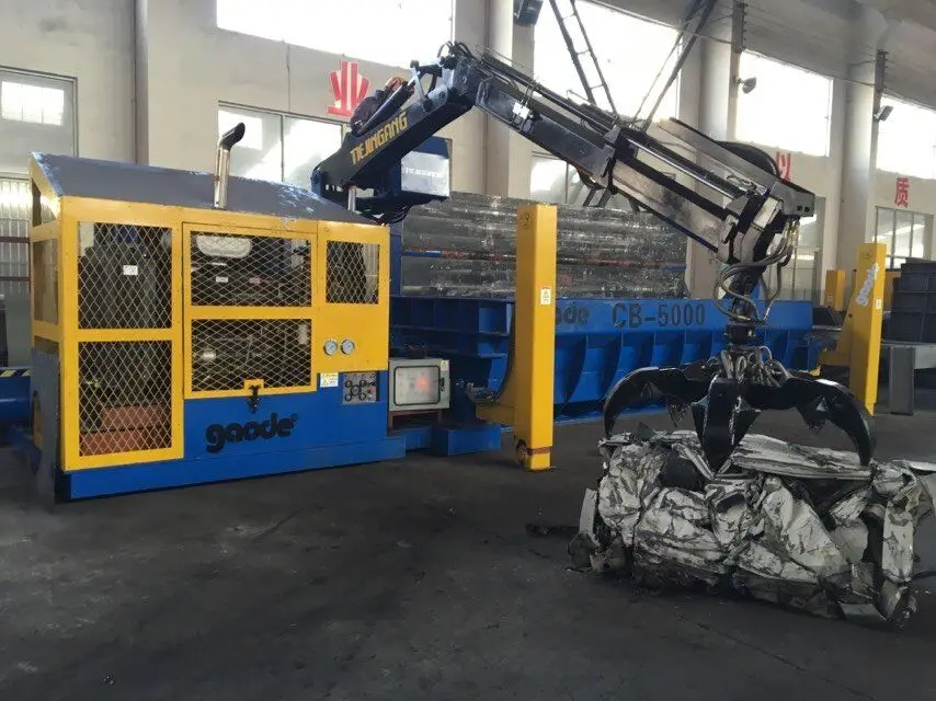 Hydraulic portable car baler baling press machine with CE