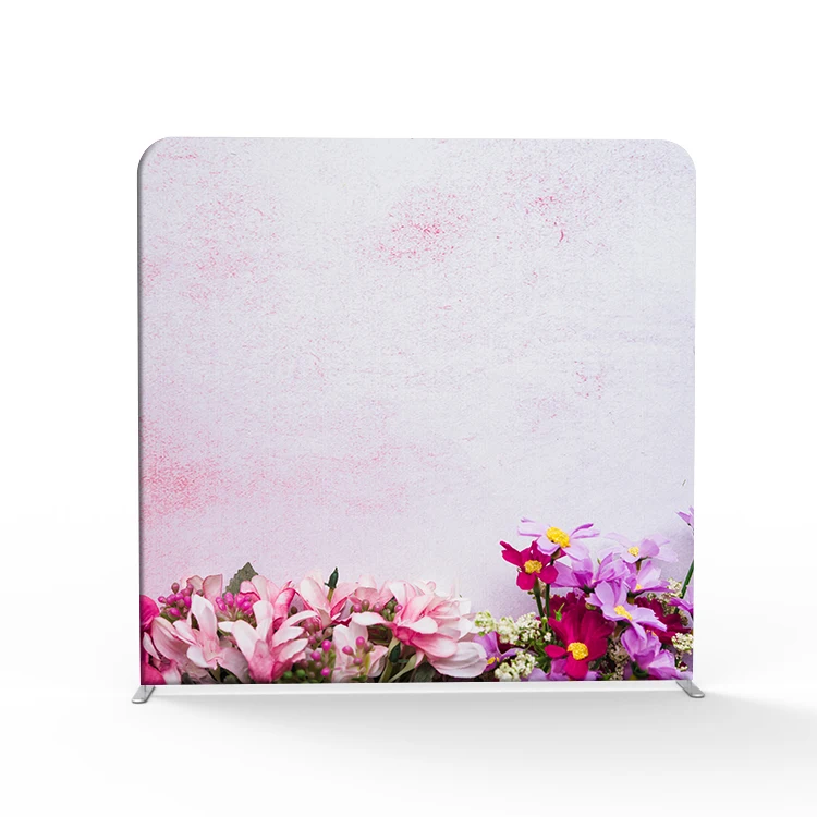 Custom Double Side Tension Fabric Backdrop Display Stand 8x8