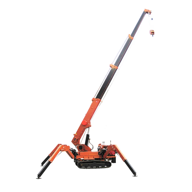 9.5m Spider Narrow Working 3 Ton Folding Hydraulic Engine Hoist Crane