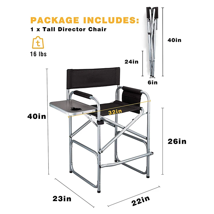 Heighten and Strengthen Folding Chair China Supplier Outdoor Director Chair