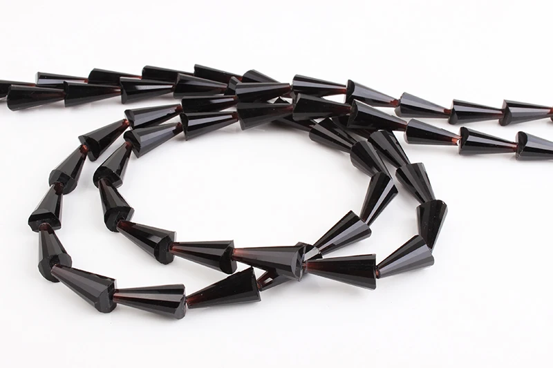 High quality jewelry clear faceted teardrop shape murano pendant glass beads for necklace